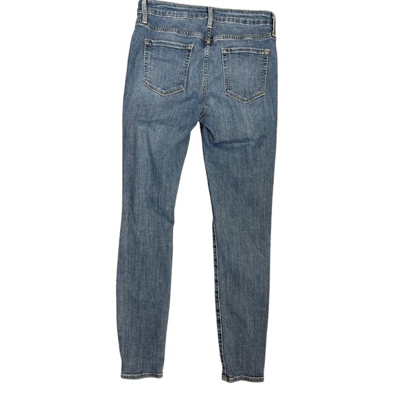 Just Black Womens Mid-Rise Skinny Jeans - Size 28 - Distressed Medium Wash - Picture 2 of 6